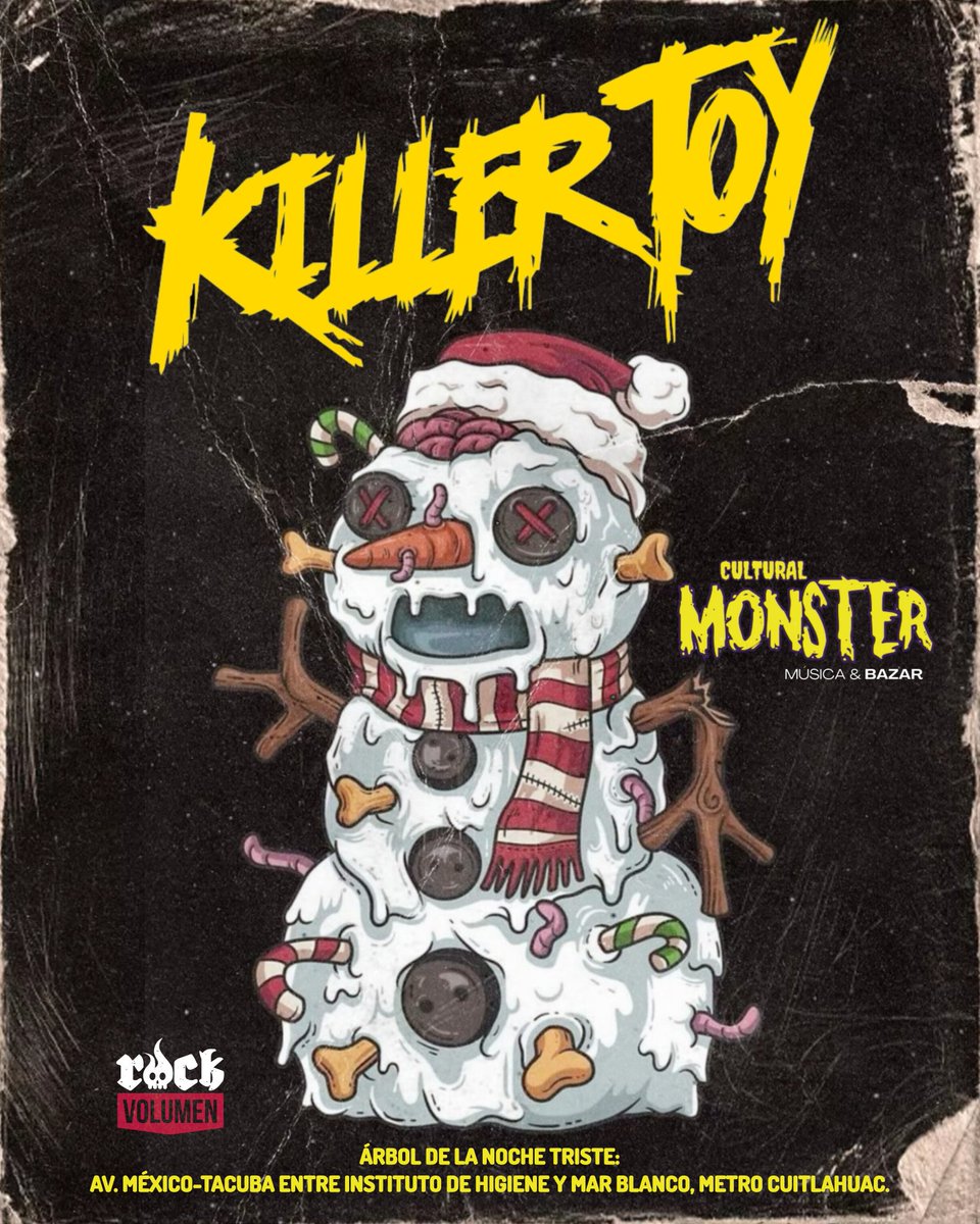 killertoymx's tweet photo. ¡𝘾𝙀𝙍𝙍𝘼𝙉𝘿𝙊 𝙀𝙇 𝘼Ñ𝙊 𝘾𝙊𝙉 𝙏𝙊𝘿𝙊!
𝗡𝗼𝘀 𝘃𝗲𝗺𝗼𝘀 𝗵𝗼𝘆 𝗮 𝗹𝗮𝘀 𝟭𝟰𝗵𝗿𝘀 𝗲𝗻 𝗠𝗼𝗻𝘀𝘁𝗲𝗿 𝗕𝗮𝘇𝗮𝗿.

Á𝗿𝗯𝗼𝗹 𝗱𝗲 𝗹𝗮 𝗡𝗼𝗰𝗵𝗲 𝗧𝗿𝗶𝘀𝘁𝗲, 𝗺𝗲𝘁𝗿𝗼 𝗖𝘂𝗶𝘁𝗹𝗮𝗵𝘂𝗮𝗰. https://t.co/TlhEWf6zMI