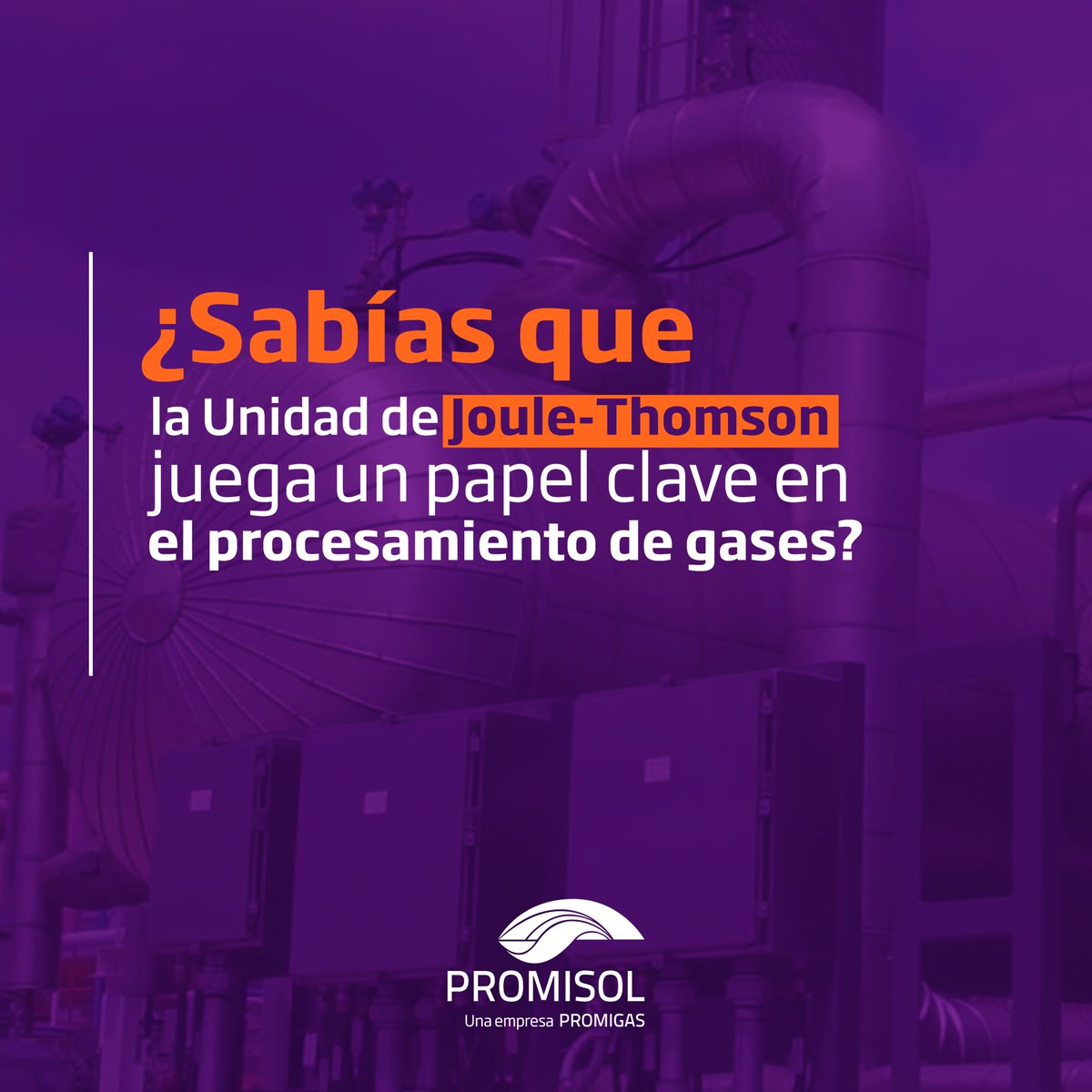 Promisoloficial's tweet photo. ¿Sabías que la Unidad de Joule-Thomson es esencial para reducir la presión y temperatura en el manejo de gases?

En Promisol implementamos esta tecnología en el proyecto CPF Bonda Mamey para garantizar la eficiencia y la sostenibilidad de los procesos industriales.

#Promisol https://t.co/BpEySfewQr