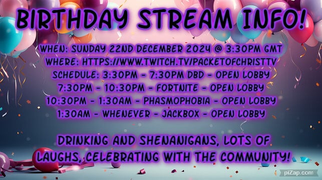 Hope you can join in the fun