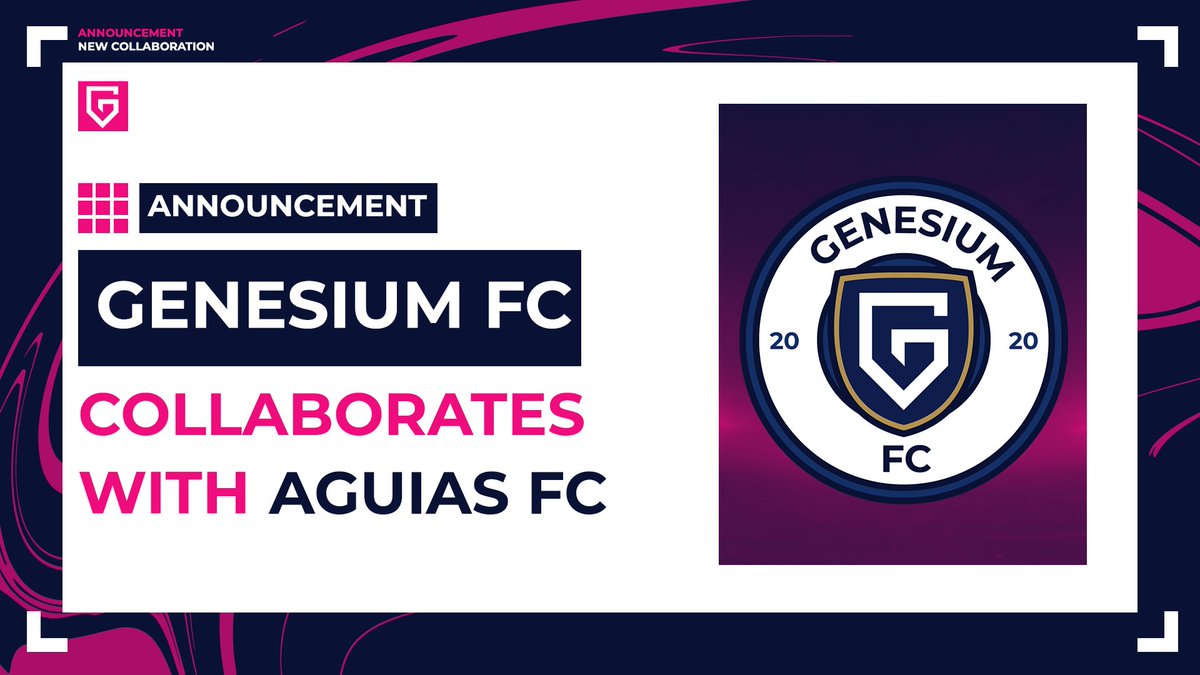 Nous avons le plaisir d'annoncer notre collaboration avec le club <a href="/AguiasCp/">Aguias CP</a> pour cette année 2025 !! ⚽️

Merci à <a href="/MxFigoLive/">Luis Figo 🦅</a> pour sa confiance en tant que GM du club 🤝

<a href="/TeamGenesium/">Genesium 🌴</a> <a href="/AguiasCp/">Aguias CP</a> #WhereItBegins 👾