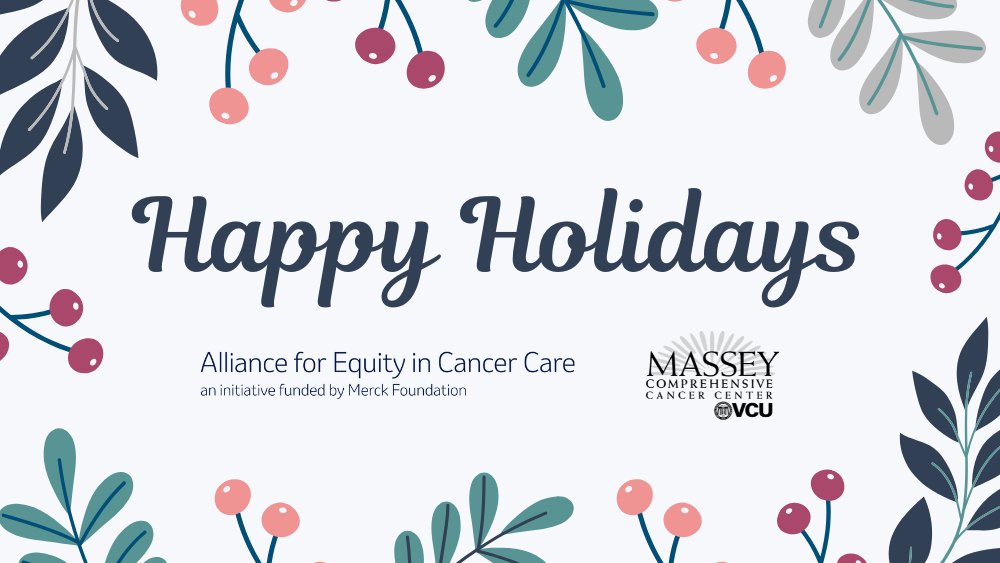 Happy holidays from the #OncAlliance National Program Office! We wish you and your loved ones a safe and healthy holiday season.