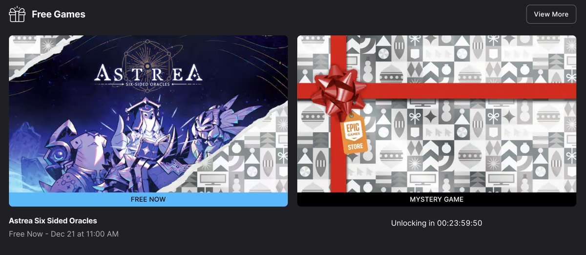 Astrea Six Sided Oracles is free on Epic Games Store for the next 24 hours. new MYSTERY GAME tomorrow buff.ly/3Y5zGHT