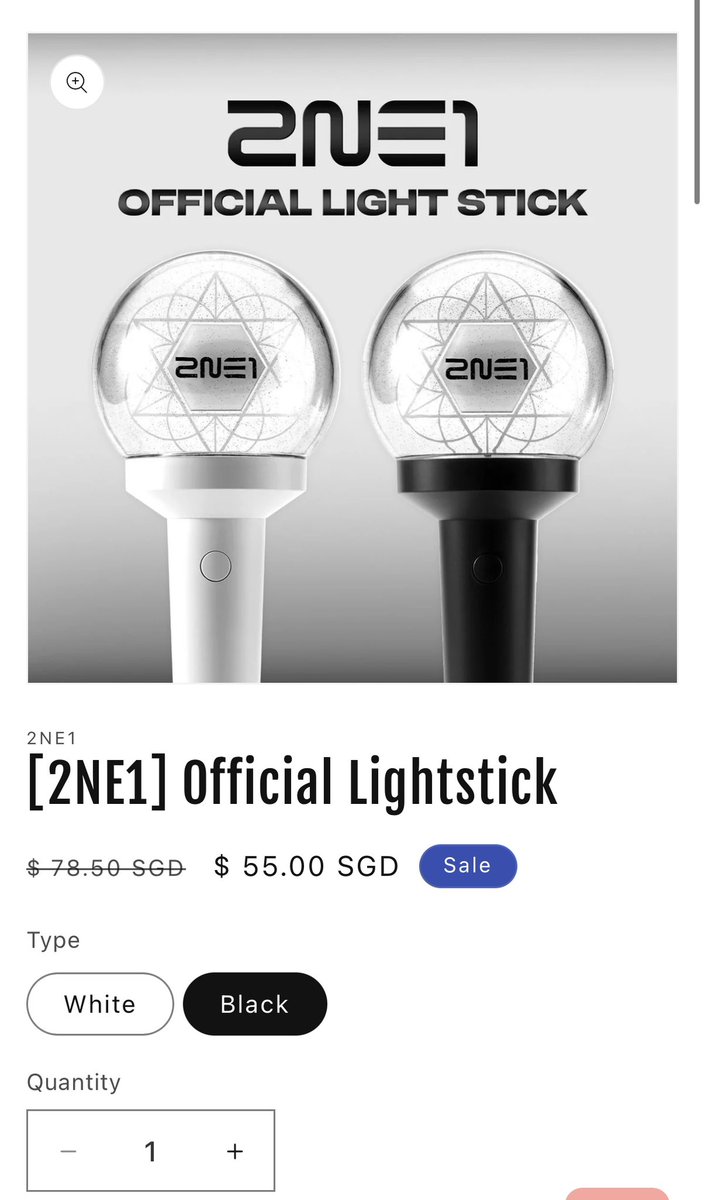 krmerchs's tweet photo. 🛍🛍 2NE1 lightstick set deal + FINAL STOCK / FINAL SALE 🛍🛍

LIGHTSTICK SET DEAL ✨ 
1 for $55 ✨
2 or more for $50 each (discount applied automatically at checkout/cashier)

✅ order online and pick up at your convenience 

🌐 link to online store:
https://t.co/POdFcA1i3y https://t.co/xPC8DhGzuF