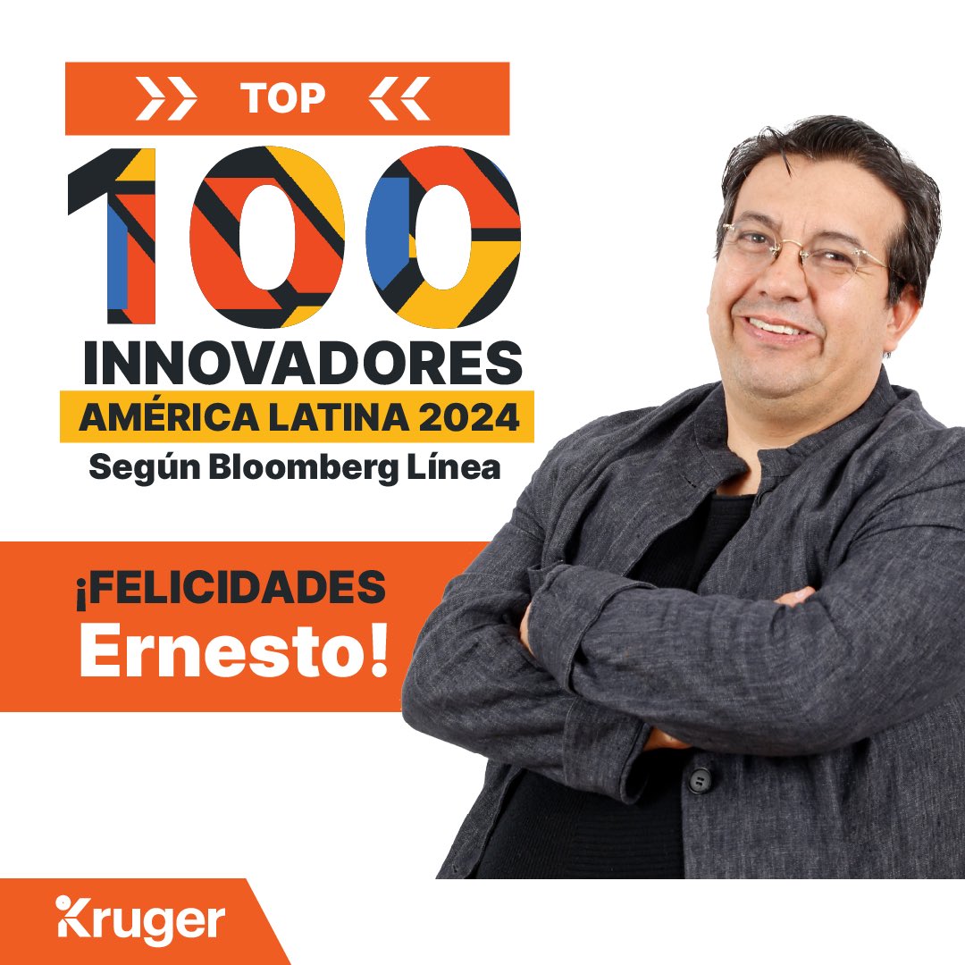 Kruger Corp (@krugercorp) on Twitter photo América Latina enfrenta grandes retos, pero también tiene líderes que los transforman en oportunidades. 🌎💡
Hoy celebramos con humildad que nuestro CEO, <a href="/ernestokruger/">Ernesto Kruger #CelebraLaVida</a> , es reconocido en el Top 100 Innovadores de América Latina 2024 por Bloomberg Línea. América Latina enfrenta grandes retos, pero también tiene líderes que los transforman en oportunidades. 🌎💡
Hoy celebramos con humildad que nuestro CEO, <a href="/ernestokruger/">Ernesto Kruger #CelebraLaVida</a> , es reconocido en el Top 100 Innovadores de América Latina 2024 por Bloomberg Línea.