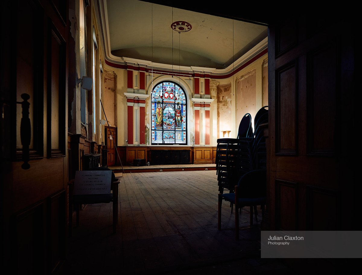 I had the pleasure of visiting the Lowestoft Town Hall yesterday as part of the town hall project.  With beautiful winter light pouring in, illuminating that magnificent stained glass  window at the far end of the chamber. It evoked so many thoughts and hints of nostalgia.