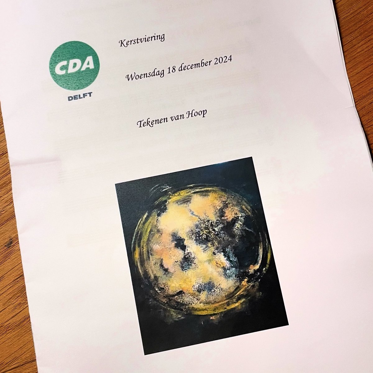 Frank S. Visser (@frankvisser1987) on Twitter photo Deze week was de Kerstviering van <a href="/CDAdelft/">CDA Delft</a>. Een viering met samenzang, orgelspel, overdenkingen en onderlinge ontmoeting. Veel dank aan de sprekers voor hun overdenkingen over βTekenen van hoopβ en ieder die aanwezig was! Het was een mooi en betekenisvol samenzijn. πππ»ππ Deze week was de Kerstviering van <a href="/CDAdelft/">CDA Delft</a>. Een viering met samenzang, orgelspel, overdenkingen en onderlinge ontmoeting. Veel dank aan de sprekers voor hun overdenkingen over βTekenen van hoopβ en ieder die aanwezig was! Het was een mooi en betekenisvol samenzijn. πππ»ππ
