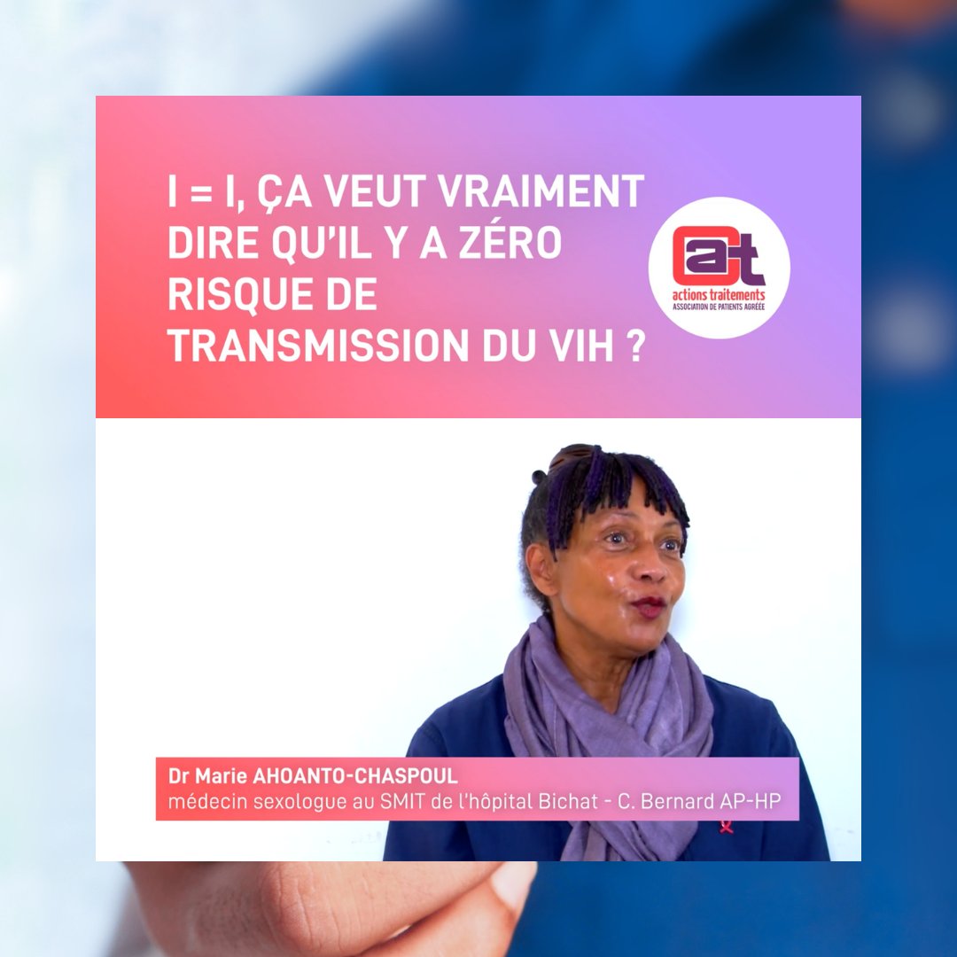 [INDÉTECTABLE = INTRANSMISSIBLE]
Redécouvrez tous nos outils sur I=I ça veut dire zéro risque de transmission !

Dépliant VIH indétectable = VIH intransmissible : actions-traitements.org/commande/
Vidéo d’experte avec Dr Marie Ahoanto-Chaspoul : youtube.com/watch?v=KbyR8B…
