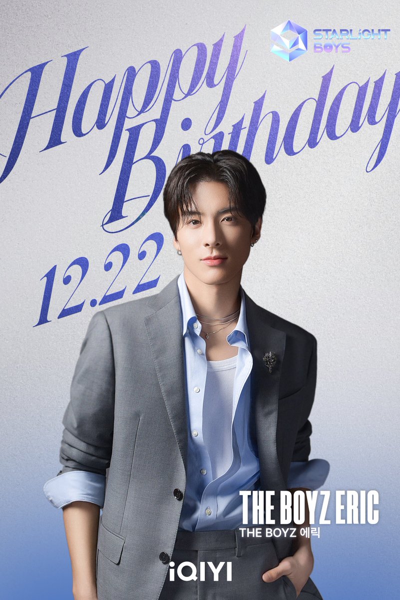 Happy Birthday to guider <a href="/THEBOYZ_officl/">더보이즈 (THE BOYZ)</a> ERIC! Light up every moment of this journey, as dazzling as the stars. Light Now, Right Now!

가이더 THE BOYZ 에릭의 생일을 축하합니다🥳
그의 모든 순간이 별처럼 찬란히 빛나길 바랍니다! Light Now, Right Now!🌟

#iQIYI #StarlightBoys