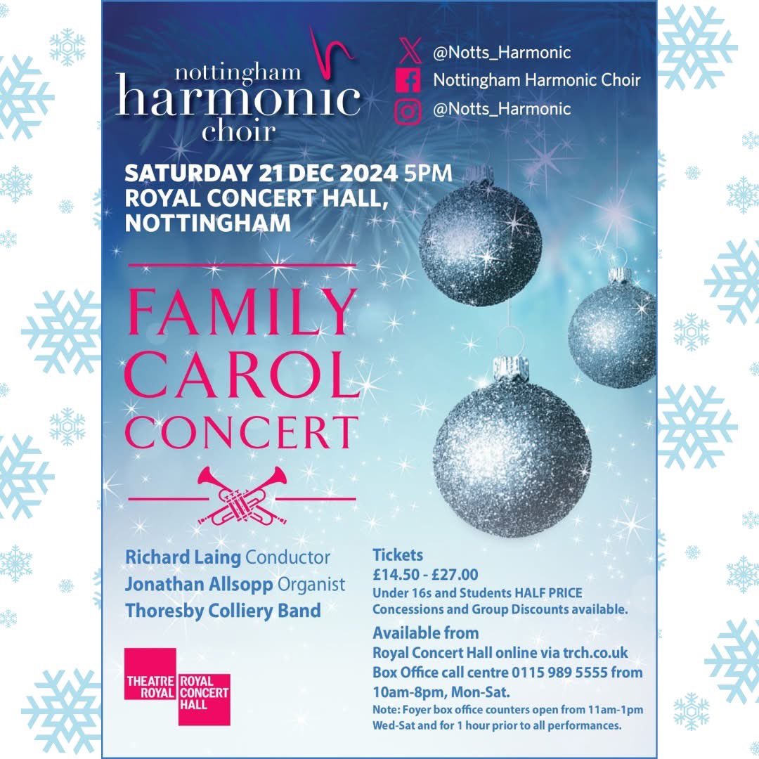 🎵🌲 FAMILY CAROL CONCERT tomorrow at 5pm 🌲<a href="/RoyalNottingham/">TRCH</a> Limited availability in Tier 1 &amp; Stalls! Still some seats in Tier 2 so grab them while you can: tickets.trch.co.uk/152085/152087