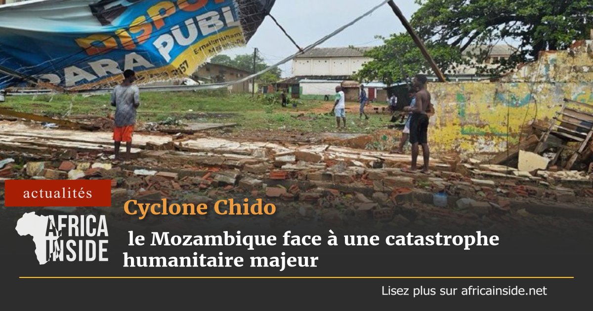 Africainside_dz's tweet photo. Cyclone Chido : le Mozambique face à une catastrophe humanitaire majeur
Les détails : https://t.co/JM5A3Cpv1m
#Afrique #Africainside #Mozambique #le_Mozambique_face_à_une_catastrophe_humanitaire_majeur #cyclone_Chido #34_victimes_au_Mozambique https://t.co/ZKrGUdLRUY