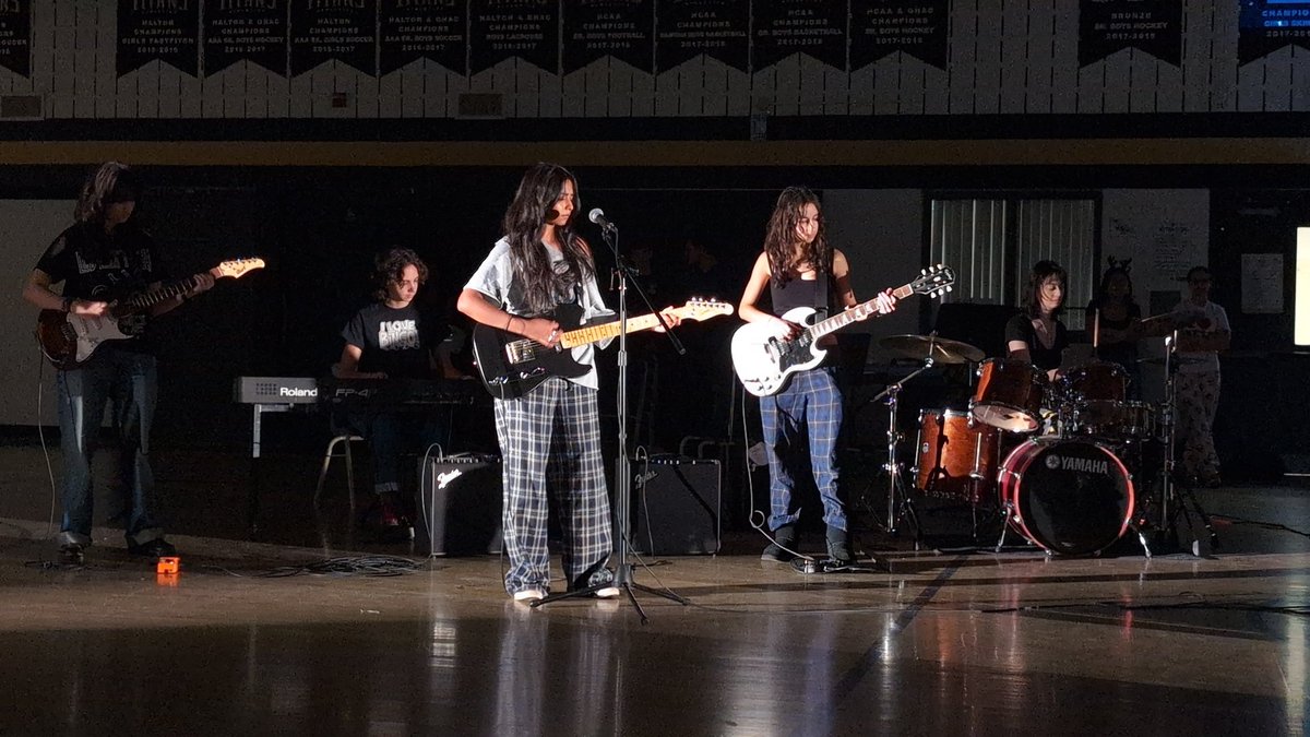 Who's excited for our Christmas Variety show! Great performances by our cheer team and The Cherry Poster's performance of Zombie by the Cranberries. #HTFamily