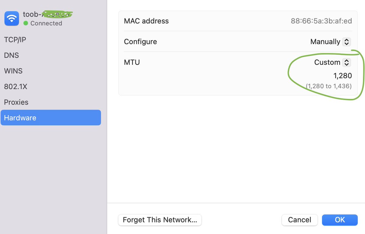 SignMiro's tweet image. Having trouble uploading large files from your Mac on toob - (correct the recent Mac update) set your MTU to 1,280