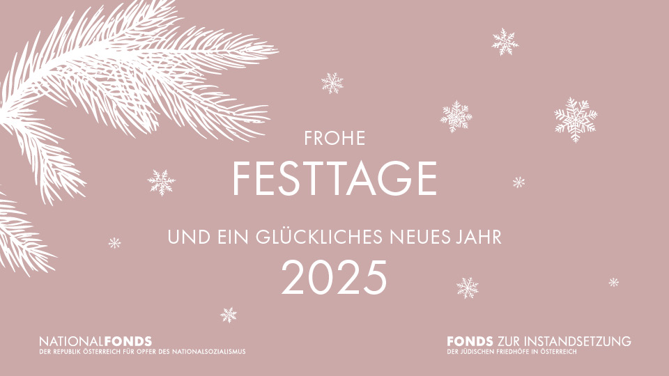 Mit 2024 neigt sich ein ereignisreiches Jahr dem Ende zu, das einige Neuerungen im Nationalfonds und Friedhofsfonds gebracht hat. Zeit für einen Rückblick und einen Ausblick auf das kommende Jahr: nationalfonds.org/meldung/rueckb…
Wir wünschen frohe Festtage ein friedlicheres neues Jahr!