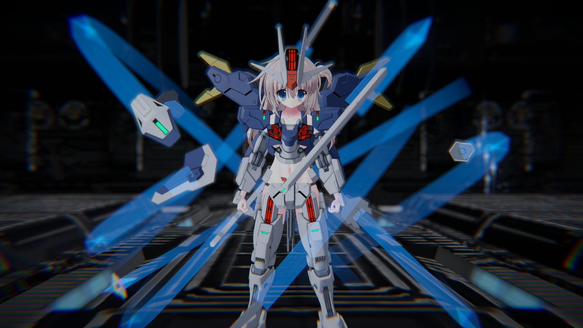 FKDK_Lepus's tweet image. エアリアル(改修型)、これにて完成！！
#VRC_MS少女