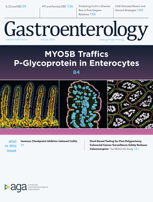 A great #FluorescenceFriday for the lab to see our images on the cover of January's <a href="/AGA_Gastro/">Gastroenterology</a>  Gastroenterology journal. So happy to see the paper out.