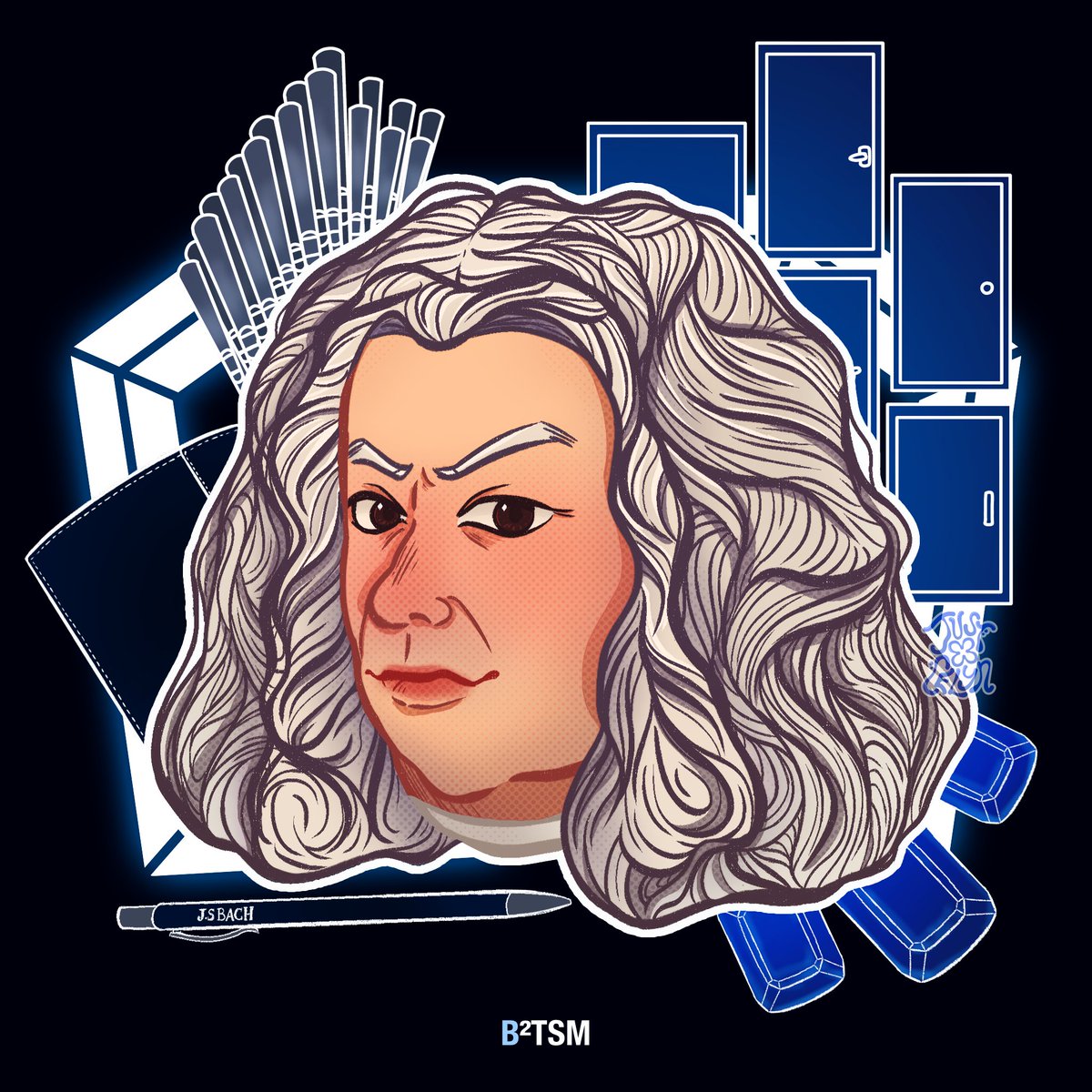 CELYNSICAL's tweet photo. 💙BACH
For a "I'm Bach" (I'm Back) joke I gasped, but I loved how it criticizes the modernization of music and how it becomes repetitive. I loved the nods to the Art of Fugue and simply a nice start to the Maestros! Tried rapping and I entirely almost couldn't lmao https://t.co/S47XipUE7i