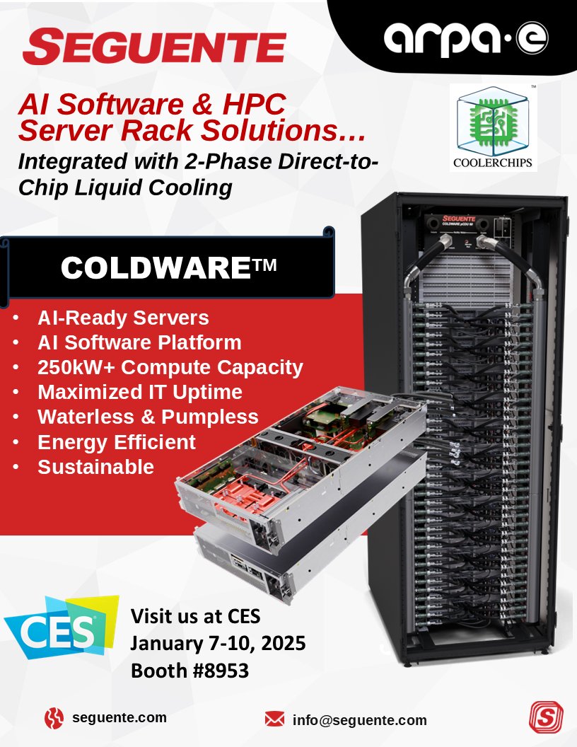 Mark your calendars for January 7-10 for #CES2025, where we’re ready to #DiveIn. <a href="/Seguentetech/">SEGUENTE</a>  will exhibit with <a href="/ARPAE/">ARPA-E</a> in LVCC booth #8953. Register today: CES.tech/register