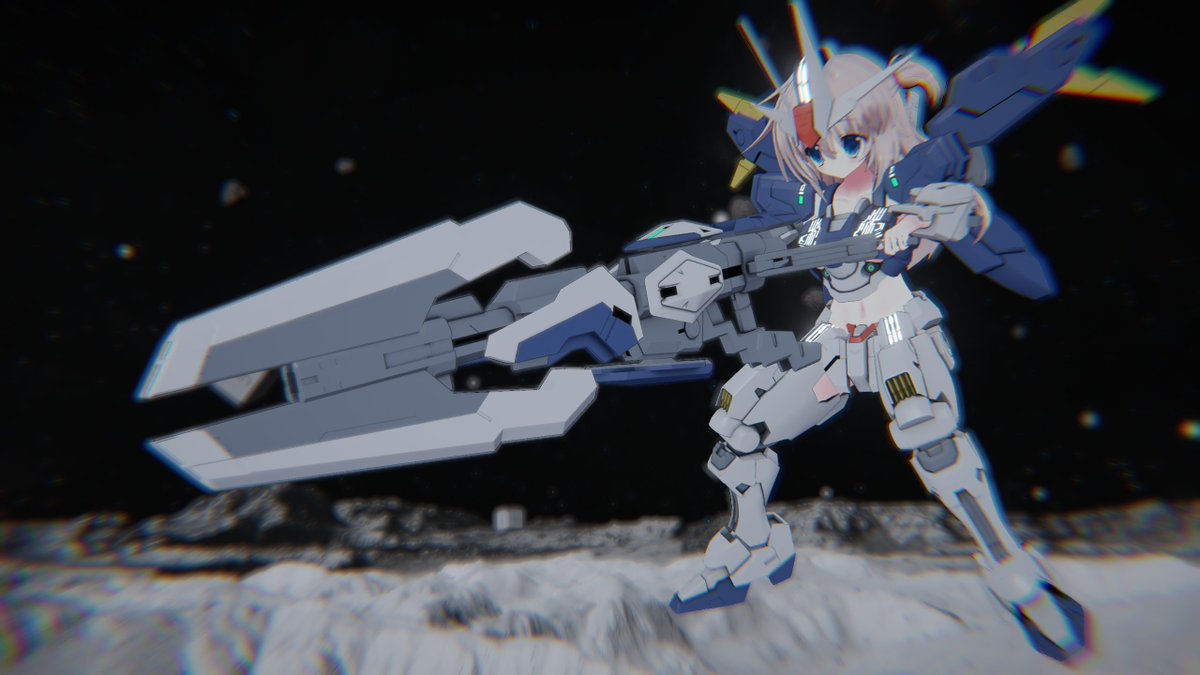 FKDK_Lepus's tweet image. エアリアル(改修型)、これにて完成！！
#VRC_MS少女