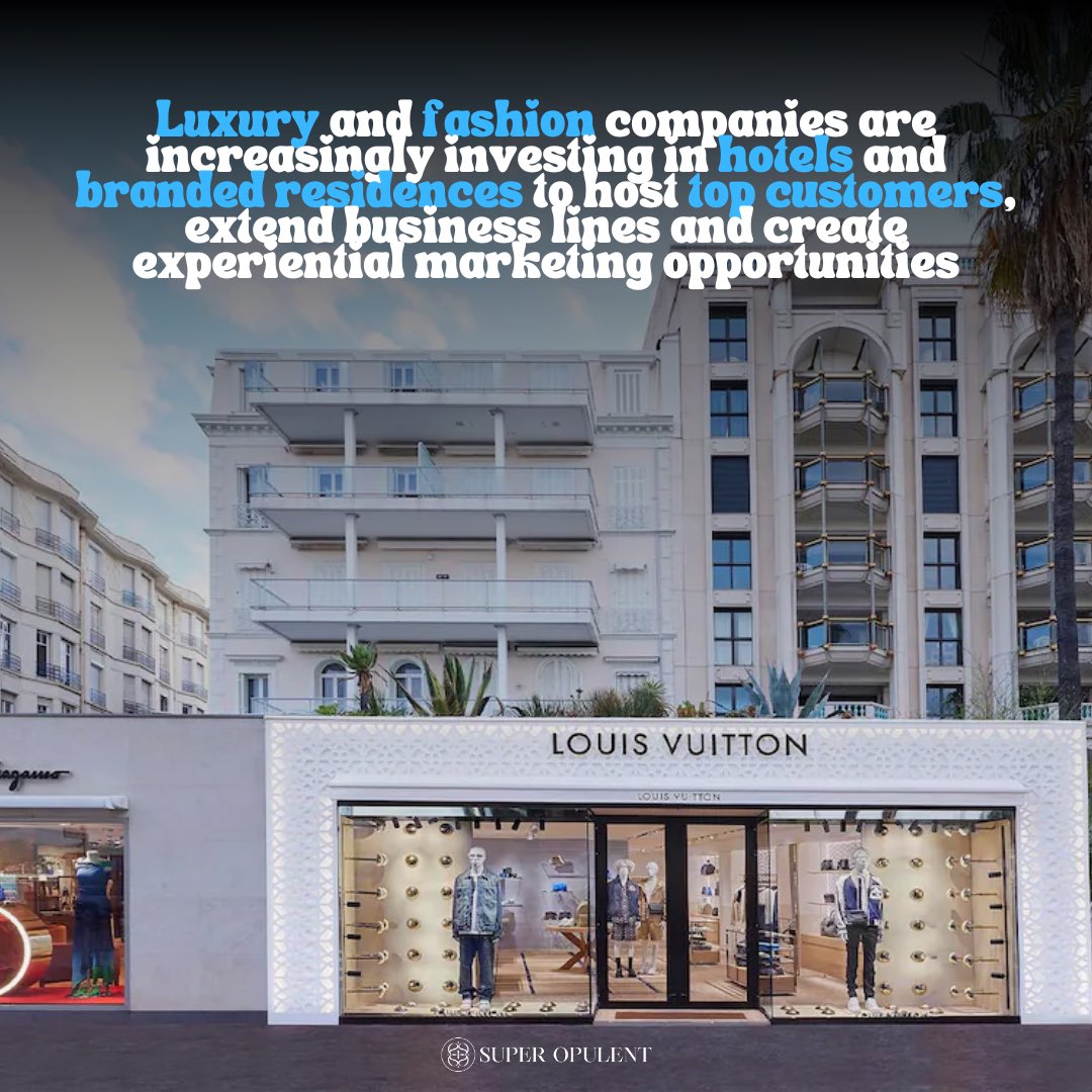 super_opulent's tweet photo. Luxury and fashion companies are increasingly investing in hotels and branded residences ✨ https://t.co/pF4htO9FeW