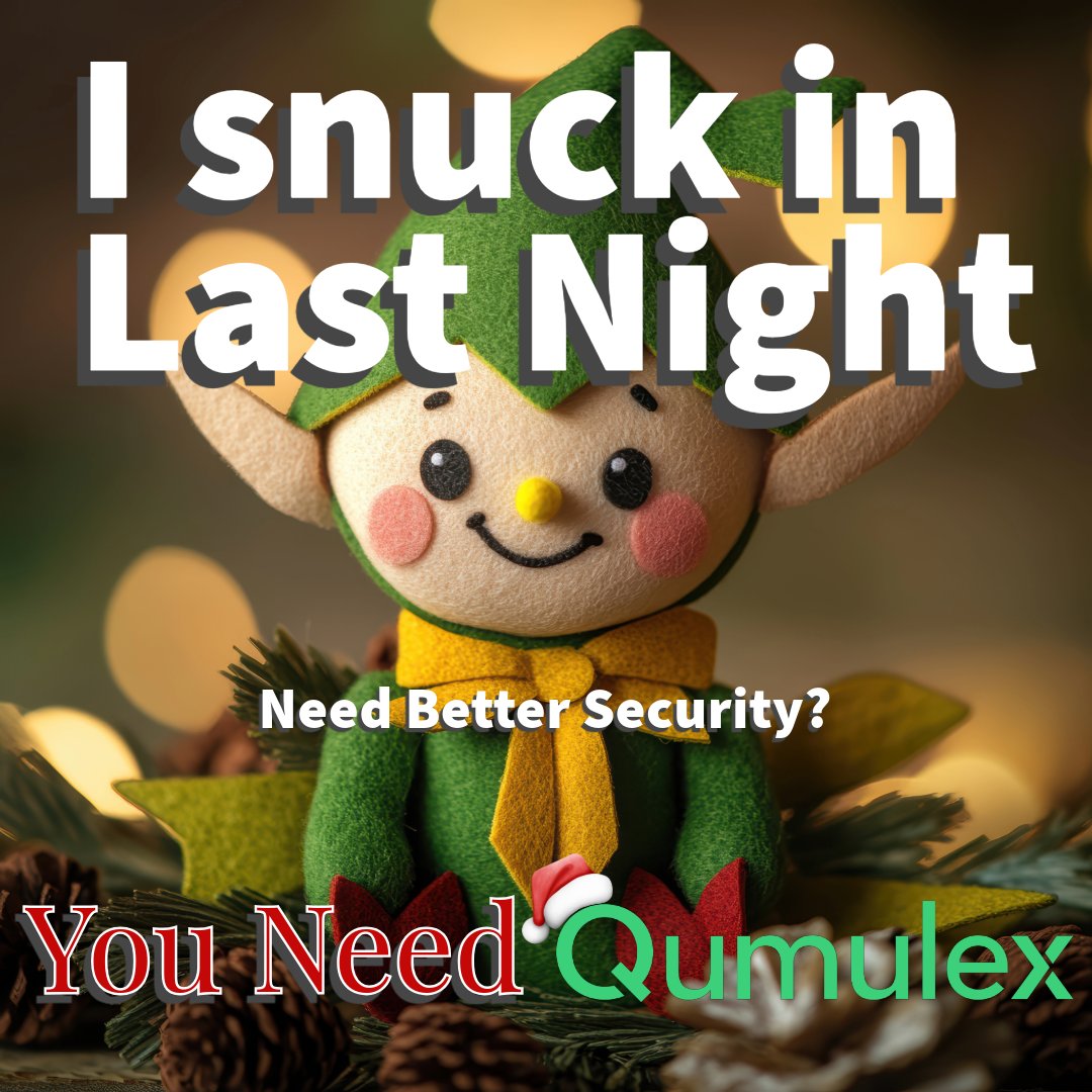 Lapses in your facility security can really ruin your Holiday cheer. Don't be a Grinch! We can upgrade you to a modern cloud security experience. Because the next elf may not be so friendly
sales@qumulex.com
hubs.ly/Q02RdYrH0
#vsaas #acaas #videosurveillance #accesscontrol