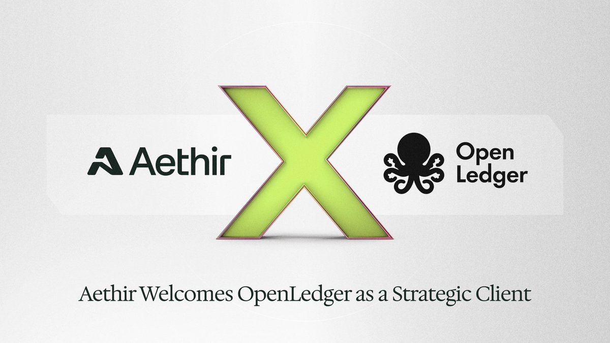 🚀 Aethir x OpenLedger: Powering Blockchain Innovation with Enterprise-Grade GPUs

We’re excited to welcome @OpenLedgerHQ as a strategic client, utilizing Aethir’s decentralized GPU network to supercharge their AI &amp; blockchain infrastructure-enhancing speed, scalability, and