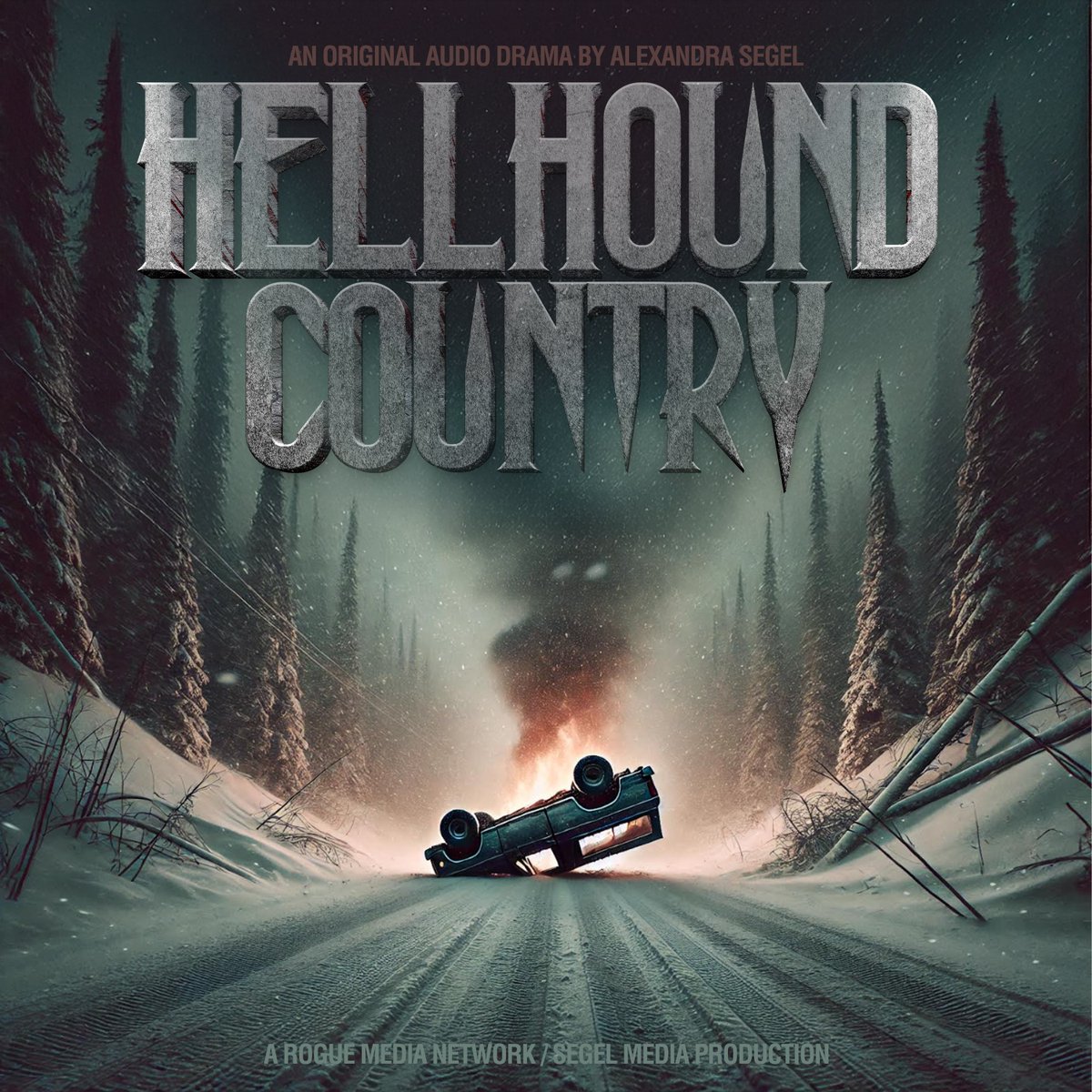 network_rogue's tweet image. After finding a murder in her kitchen and her husband missing, Isabel and her daughter, Kaya, flee their home in Fairbanks, Alaska, embarking on a treacherous journey to find him.

Hellhound Country is a Segel Media / Rogue Media Network Production
#AudioDrama #AudioFiction