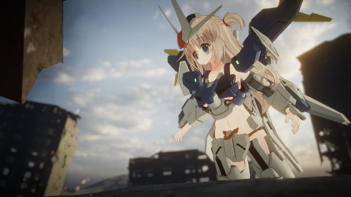 FKDK_Lepus's tweet image. エアリアル(改修型)、これにて完成！！
#VRC_MS少女