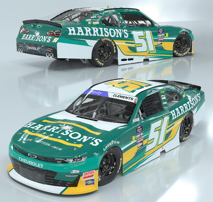 JCR_Clements51's tweet photo. WOW! Christmas comes early for @JClements51 ππ
@HarrisonsUsa set to appear on the #51 @TeamChevy for 4 races in the upcoming @NASCAR_Xfinity @XfinityRacing 2025 Season!! ππππ
More Details below
https://t.co/J3ZZCPyINk
#DriveFor2025 #Team51 #SCProud https://t.co/bdj11pCzbn