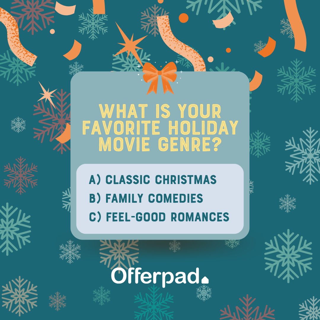 Let’s settle this holiday debate: What’s your favorite movie genre to watch this season? 🎥🎄

🍿 A. Classic Christmas (think It’s a Wonderful Life)
🎅 B. Family comedies (Home Alone vibes)
🌟 C. Feel-good romances (The Holiday)

Drop your pick below! ⬇️