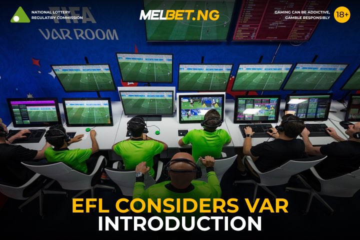 MelbetNigeria's tweet image. 🚨 #EFL considers #VAR! Despite fan objections, a low-cost #FVS system — allowing managers to challenge decisions — is under review. ⚽️📺

Thoughts on VAR in the EFL? 🤔

Increase #WelcomeBonus up to 300000 NGN with #PromoCode 👉🏾 MELXNG

#FootballTech #LeagueOne #VideoSupport
