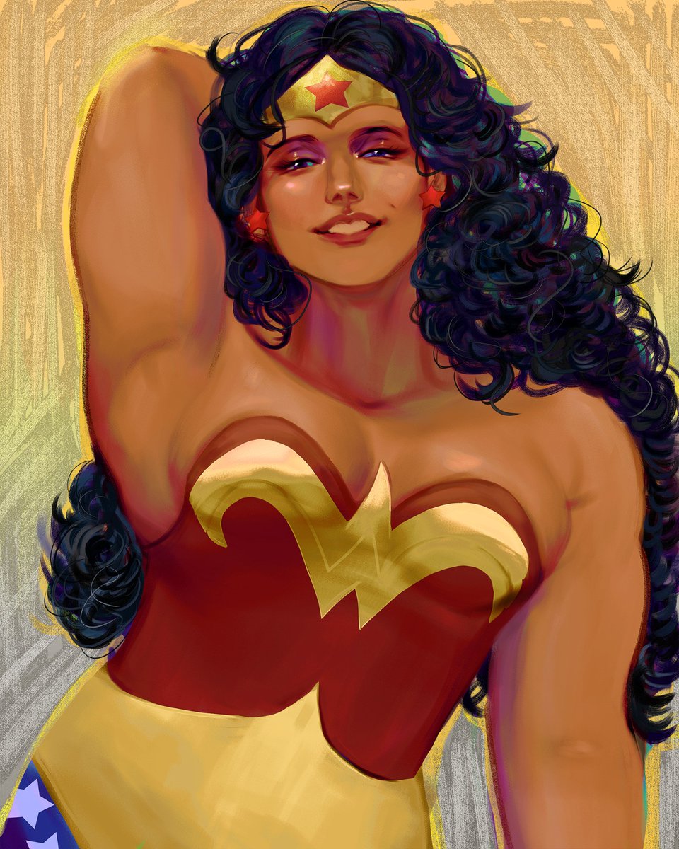 Iuraimv's tweet image. Diana with curly hair &amp;gt;