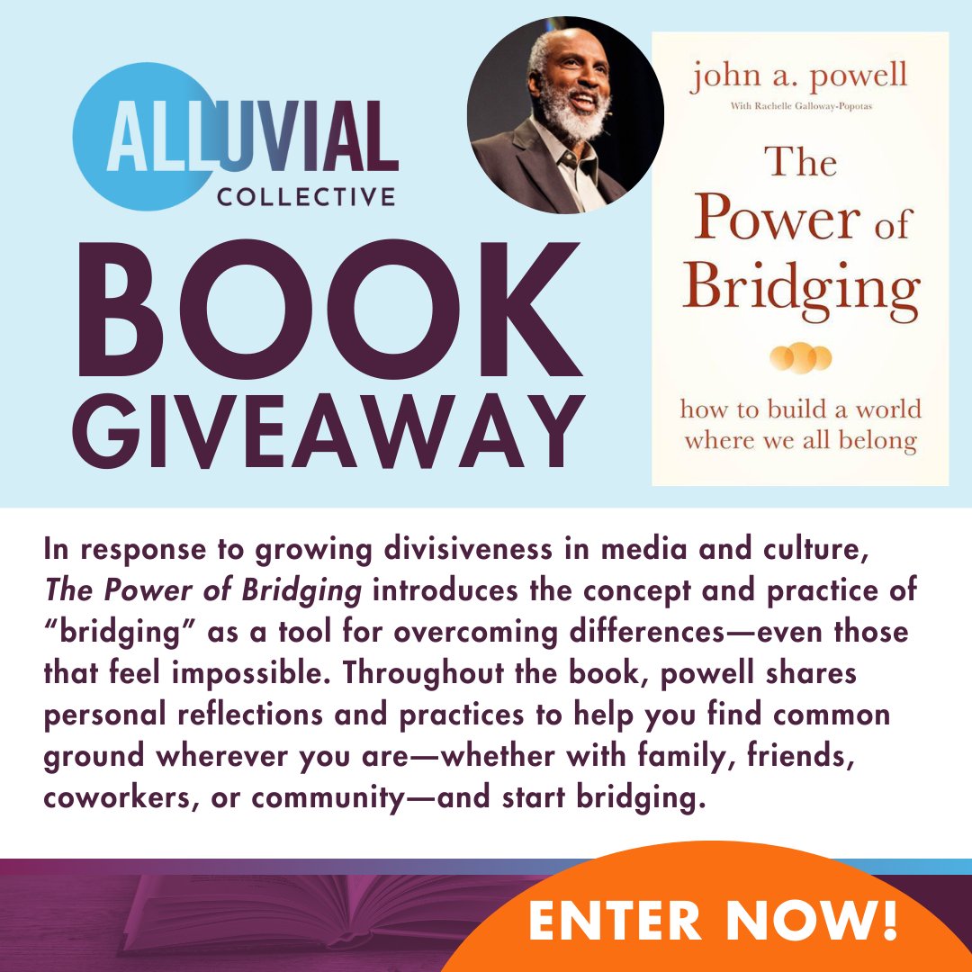 December Book Giveaway! This month, we'll be giving away "The Power of Bridging" by john a. powell. 
Enter by December 23 at loom.ly/Ga5yEWY and we'll draw a random winner. You can enter even if you've participated in previous giveaways. 📖