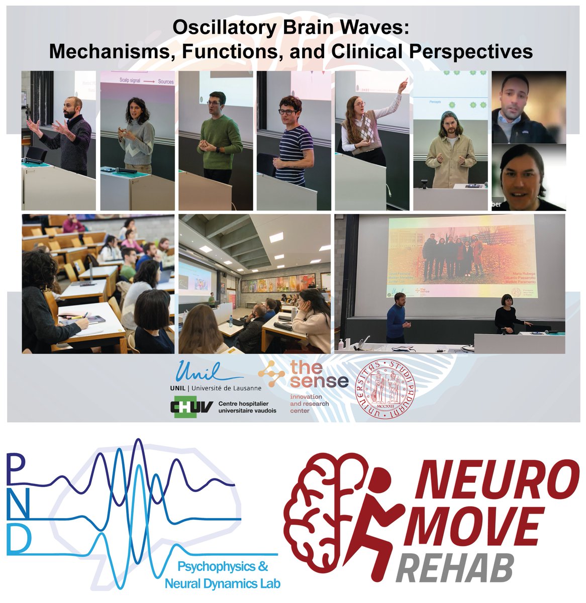 David__Pascucci's tweet image. On Dec 11, we hosted a symposium on #EEG brain waves featuring 8 speakers discussing the present and future of the field👉brain-waves-workshop.github.io/2024 (+slides!). Big thanks to @NEUROMOVE_Rehab, @MariaRubega, @MaelanMenetrey, @JLuo0846, @unil, and @_TheSense_ for making it a success!