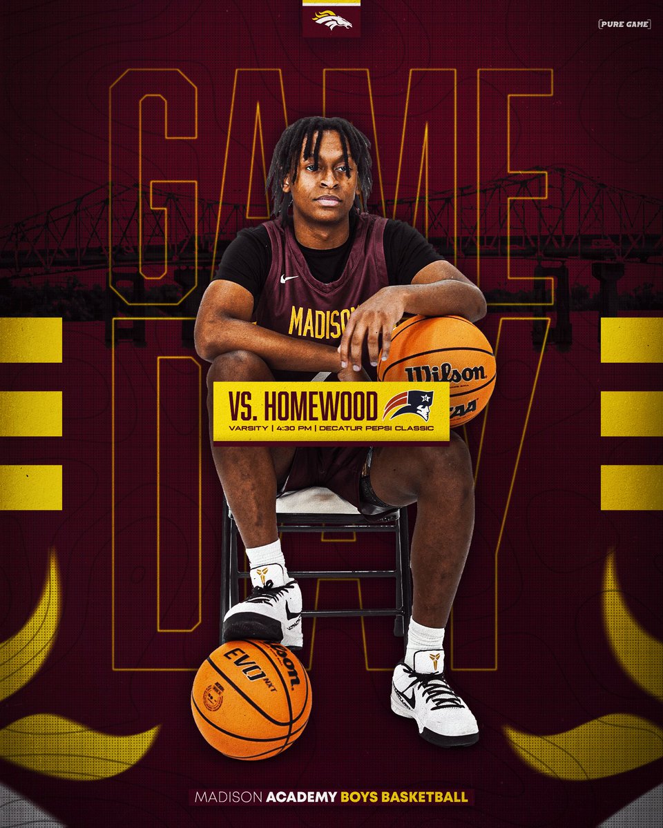 MAMustangHoops's tweet image. Game Day! The Mustangs take on Homewood at Decatur High School in the Pepsi Classic at 4:30 p.m.