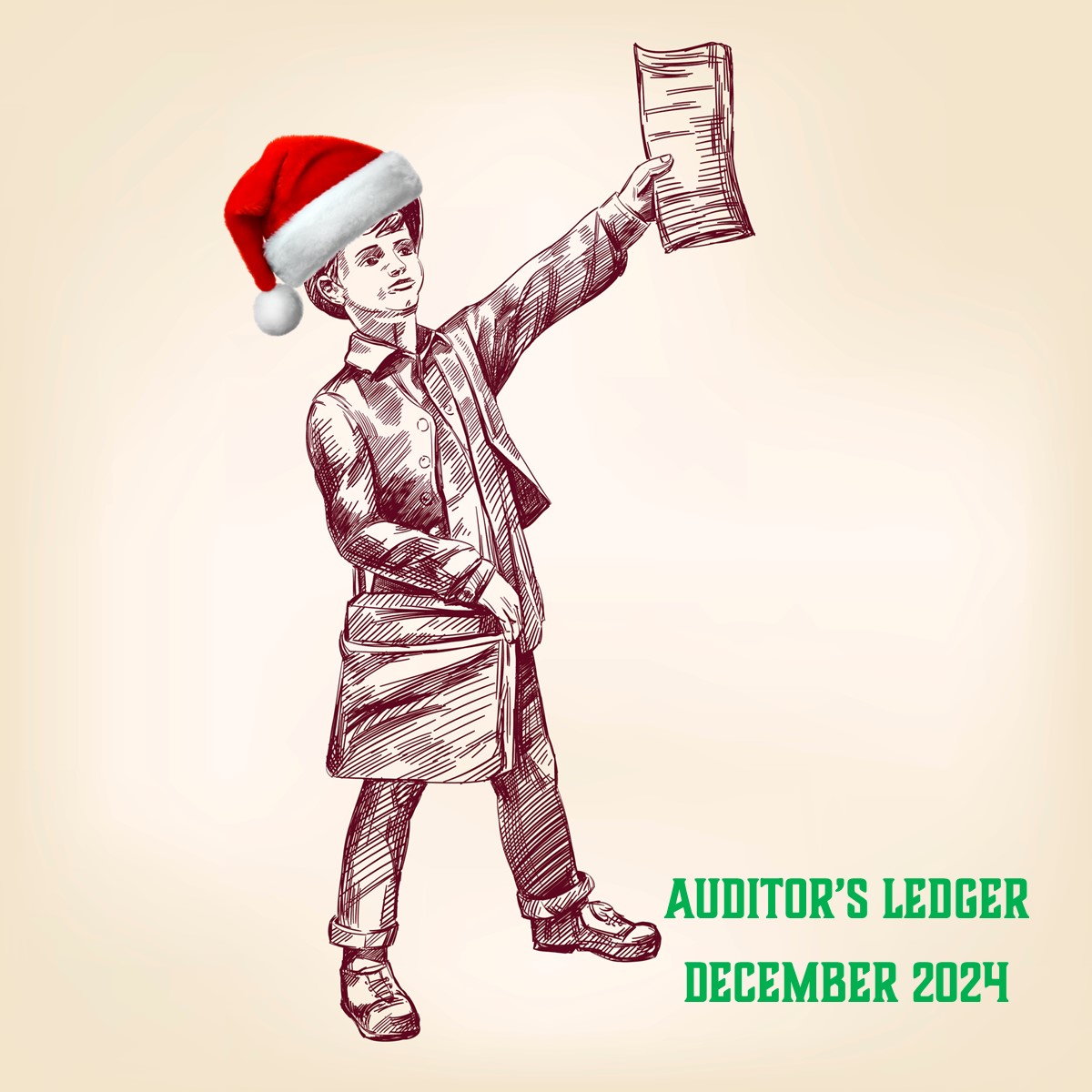 The final Auditor's Ledger for 2024 has been published. Don't miss the opportunity to vote for your favorite Map of the Month for 2024. conta.cc/404dzUw