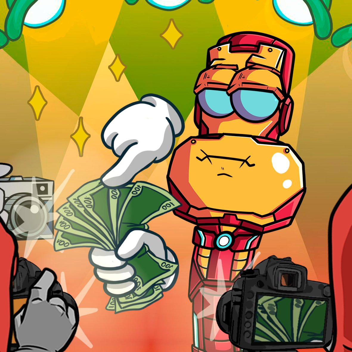 wormfare's tweet image. Other worms: Big man in a suit of armor… Take that away and what are you?
Ironworm: Hmm… Genius, billionaire, playboy, philanthropist

#wormup #wormfare #slap