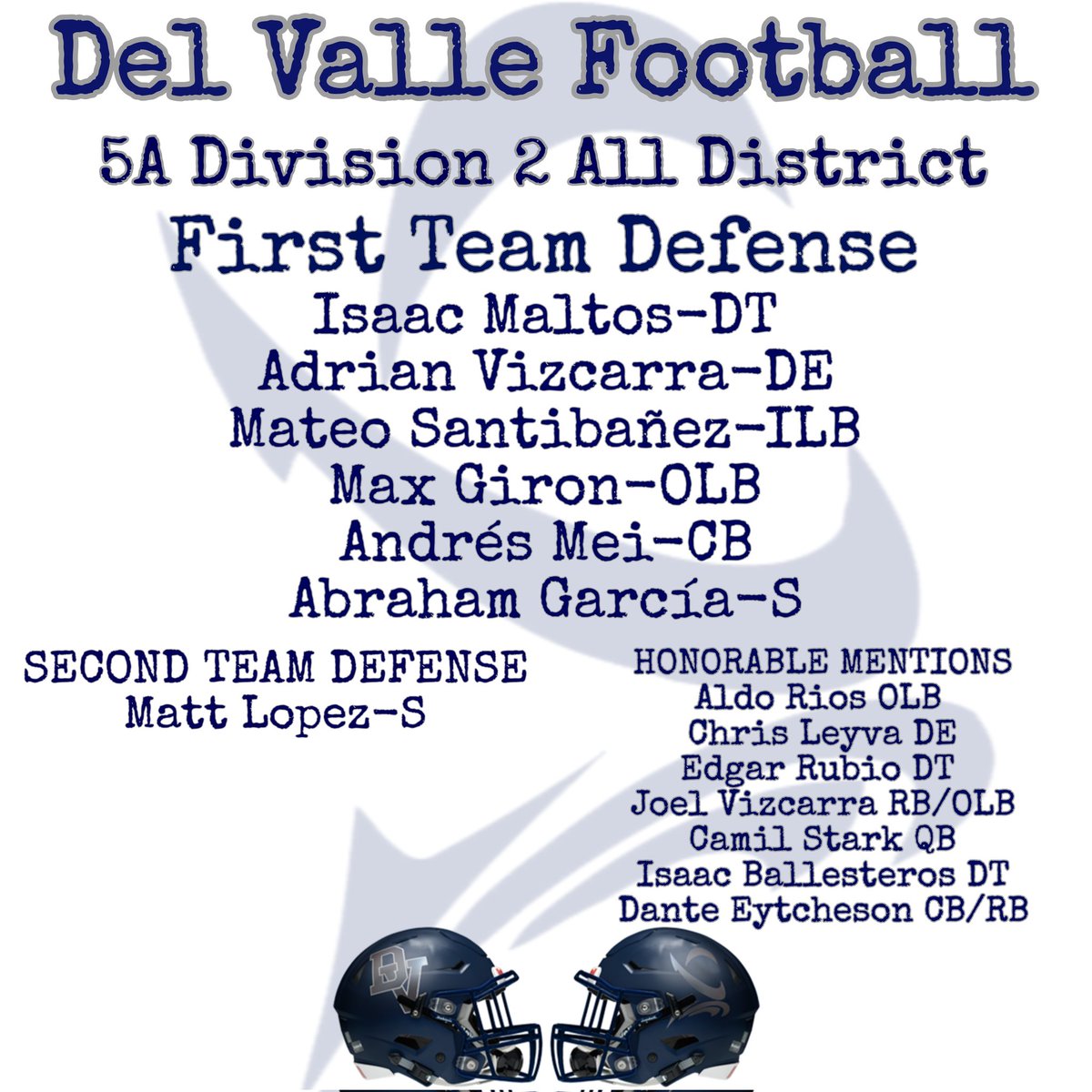 Del Valle Football tweet media