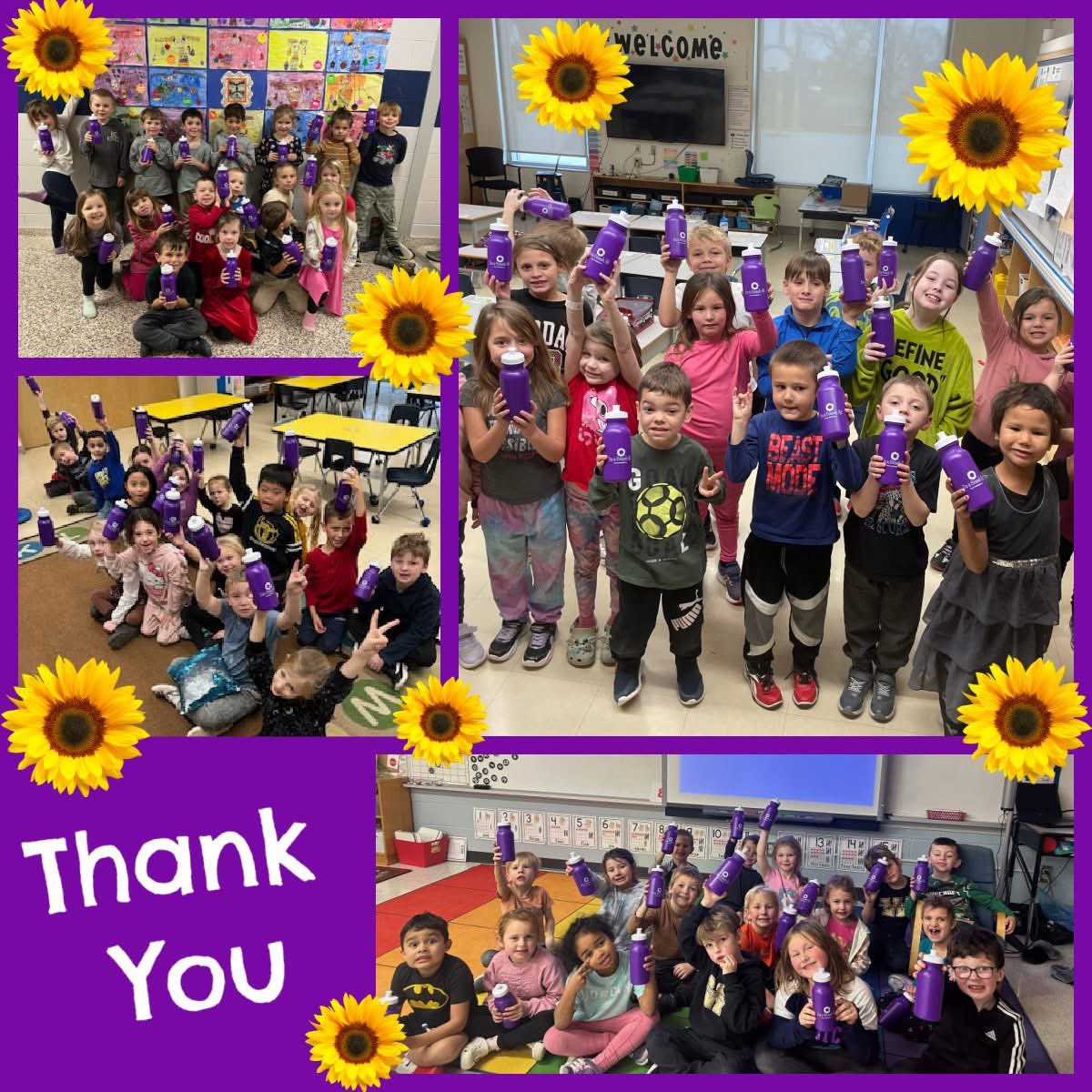 Thanks to Noelle's Gift to Children all LKDSB students (and their classmates) in Sarnia-Lambton and Chatham-Kent receive a Noelle's Gift water bottle when they transition from kindergarten to Grade 1!  Thank you <a href="/noellesgift/">Noelle's Gift to Children</a> ! 🌻