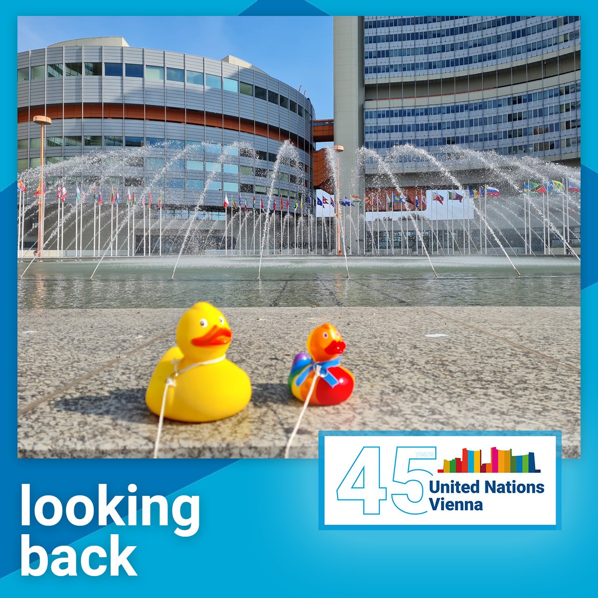 UN_Vienna's tweet image. #Lookingback 2024: What do ducks have to do with peace? Last Juli, children found out at the #WienXtra holiday game at #UNVienna. In a playful way, they learned about the 17 #GlobalGoals and how we can shape a better future together. 
Photo album tinyurl.com/mr8zvjuk #VisitUN