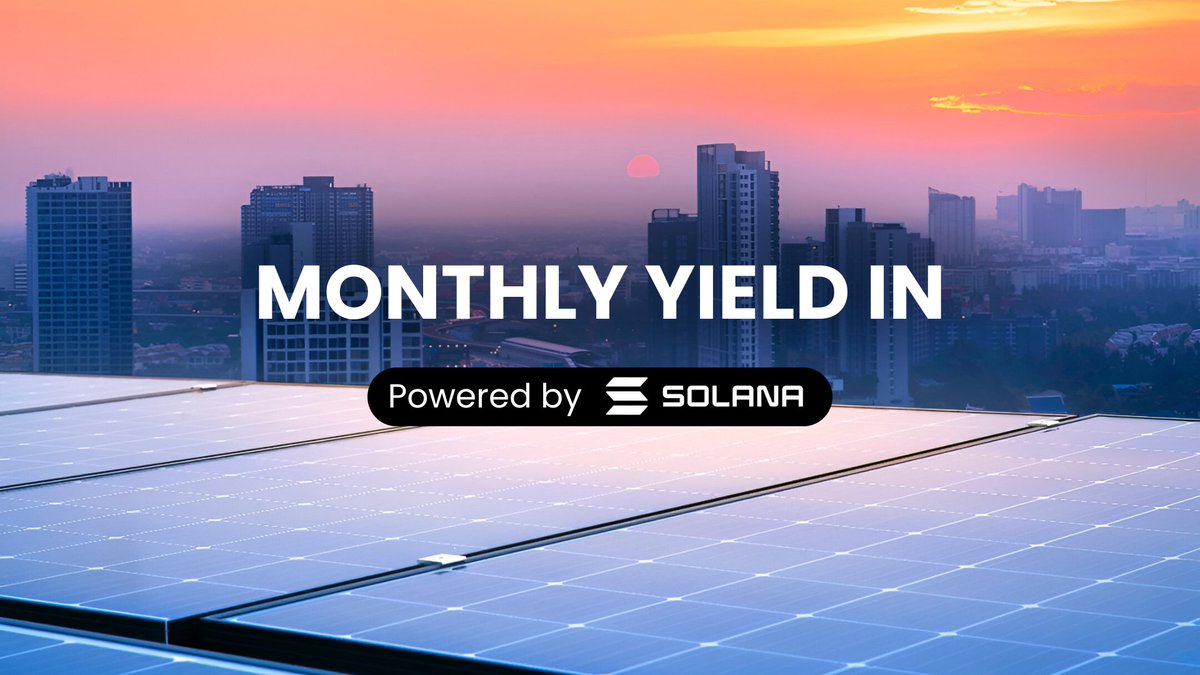 refihub's tweet image. ReFi Hub users continue earning yield from tokenized solar plant:

— October: 0.99% ROI
— November: 1.07% ROI
— December: 1.17% ROI

Tracking toward 12.86% APY.

A new era of investing is here: RWAs with impact.