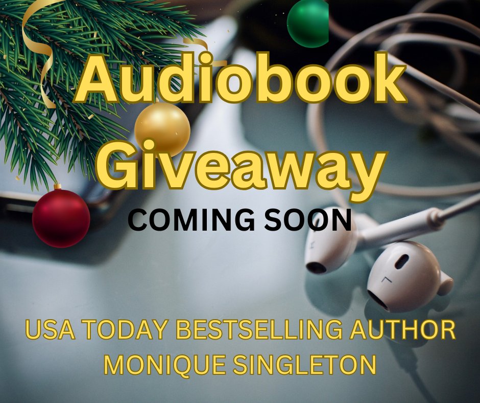 singletonauthor's tweet image. AUDIO BOOK GIVEAWAY COMING SOON
stay connected to this page, I will be announcing audiobook giveaways soon!
Thank you for all the support this year, you all have been fantastic, and your support is so valued here.
Monique Singleton
#giveaway #audiobook