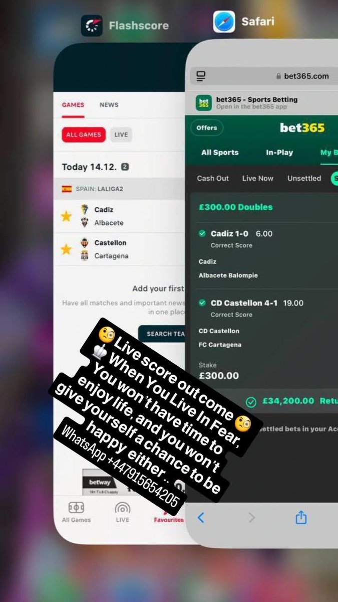 cncnshdjf59594's tweet image. 💥 Game won perfectly again  
Here I Do Only Very Clean And Legitimate WhatsApp +447915654205
making money in Football is about having a strategy to win daily 💷 All Interested 💬