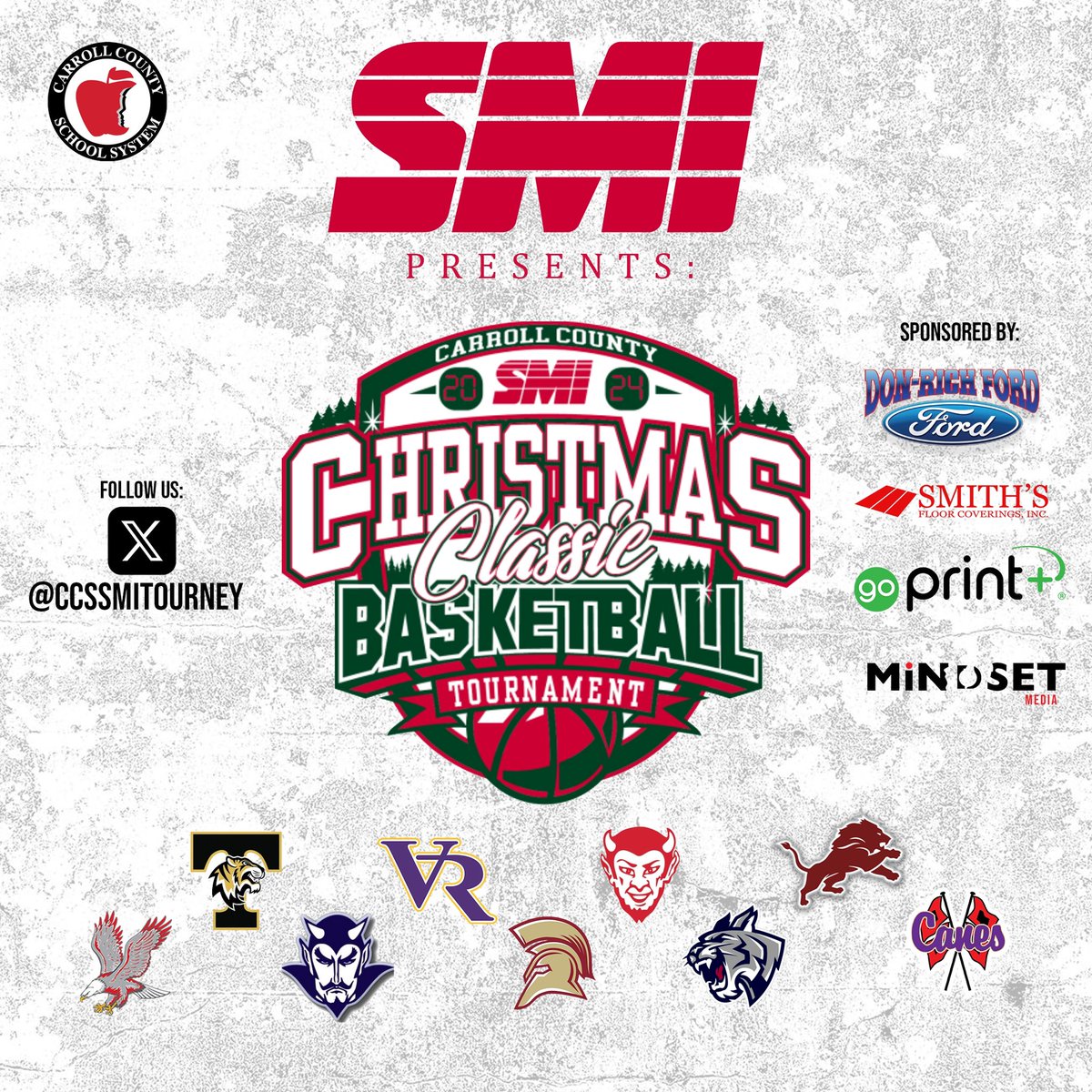 Kenny Edwards (@coached3232) on Twitter photo Special Thank You goes out to the Greater Georgia Sports Officials for your coverage of the <a href="/CCSSMITourney/">CCSSMITournament</a> SMI Christmas Classic.
Thank you <a href="/mindsetmediastd/">MiNDSET Media</a> for the photo. Special Thank You goes out to the Greater Georgia Sports Officials for your coverage of the <a href="/CCSSMITourney/">CCSSMITournament</a> SMI Christmas Classic.
Thank you <a href="/mindsetmediastd/">MiNDSET Media</a> for the photo.