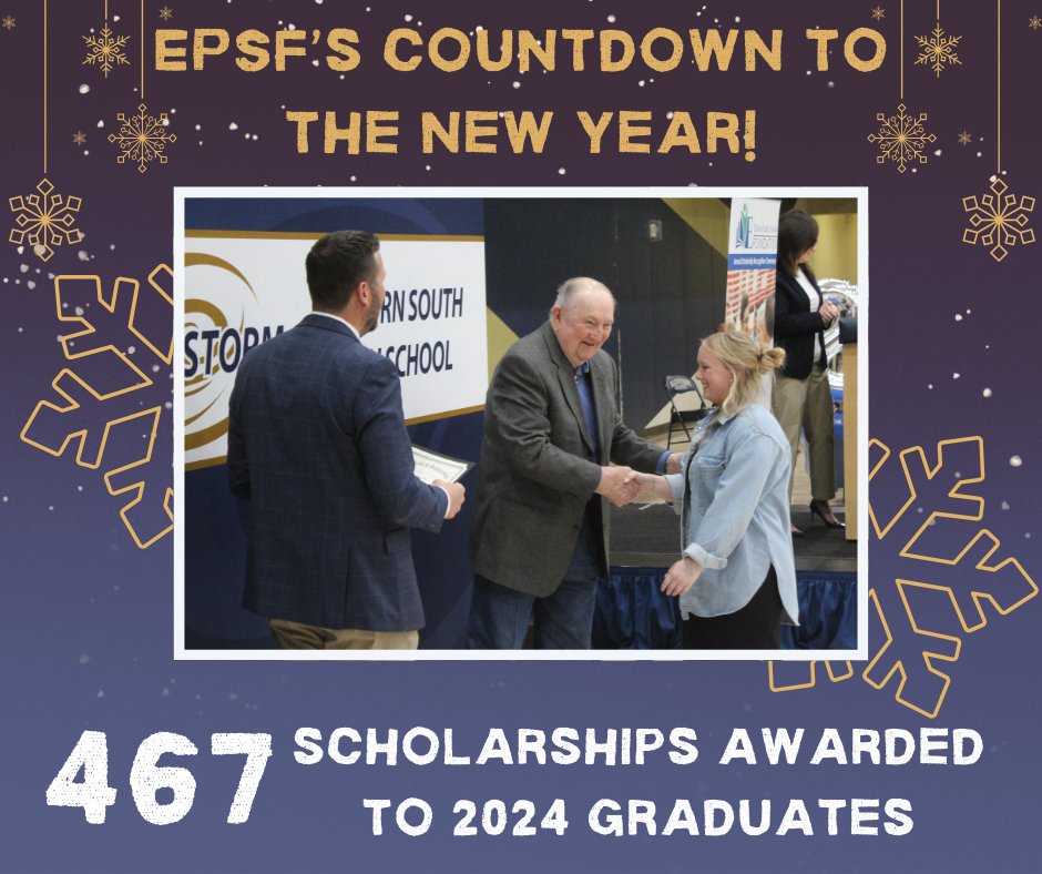 ElkhornPSFoundation (@foundationeps) on Twitter photo As a festive way to prepare for the New Year, the Foundation created a countdown to the tune of Twelve Days of Christmas. ☃️❄️
🎶 On the fourth day of the Foundation’s countdown to New Years, the EPSF scholarship program awarded 467 scholarships to the class of 2024! 🎶 As a festive way to prepare for the New Year, the Foundation created a countdown to the tune of Twelve Days of Christmas. ☃️❄️
🎶 On the fourth day of the Foundation’s countdown to New Years, the EPSF scholarship program awarded 467 scholarships to the class of 2024! 🎶