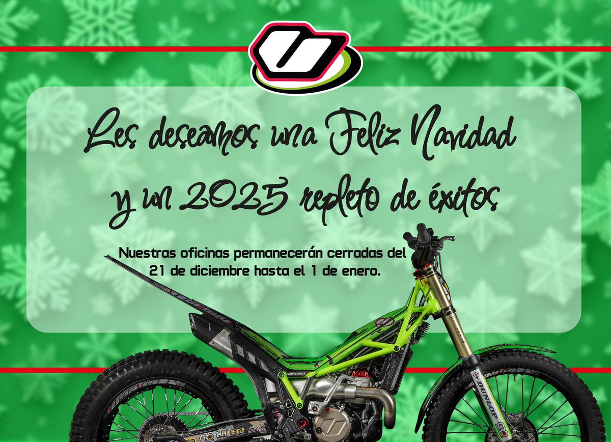 🇬🇧 From Vertigo Motors we wish you all a Merry Christmas and hope that 2025 will be a year full of success for everyone 🎄💚

🇪🇸 Desde Vertigo Motors os deseamos a todas y a todos unas Felices Fiestas y esperamos que el 2025 sea un año cargado de éxitos para todos 🎄💚
