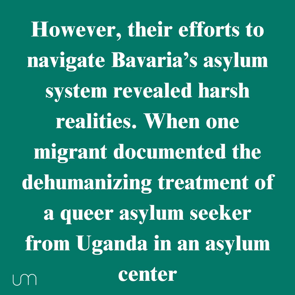 disruptberlin's tweet photo. "If my conviction draws attention to the plight of queer Ugandan asylum seekers and the dehumanizing conditions they endure in #Bavaria in 2024, then it will have been worth it." @drstellanyanzi 

Read the article on @UntoldMag: https://t.co/0G5cdyO9L9

#HackingAlienation #DNL33 https://t.co/4q93Dzfh8V