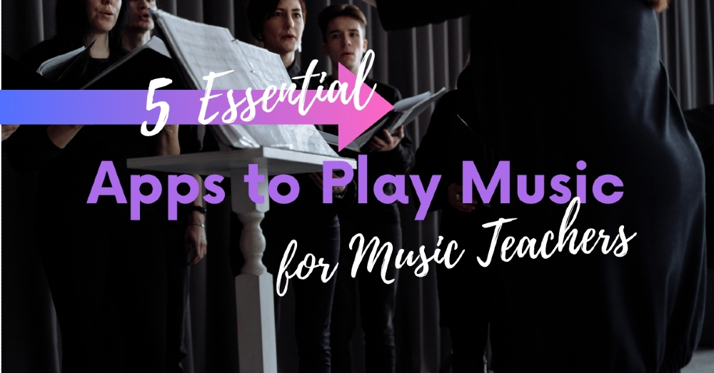 What are the essential apps for #musicteaching with technology? Here are my favourite five to get you going.  #musiced #musictech #musicteaching  s.mtrbio.com/yjucesywbs