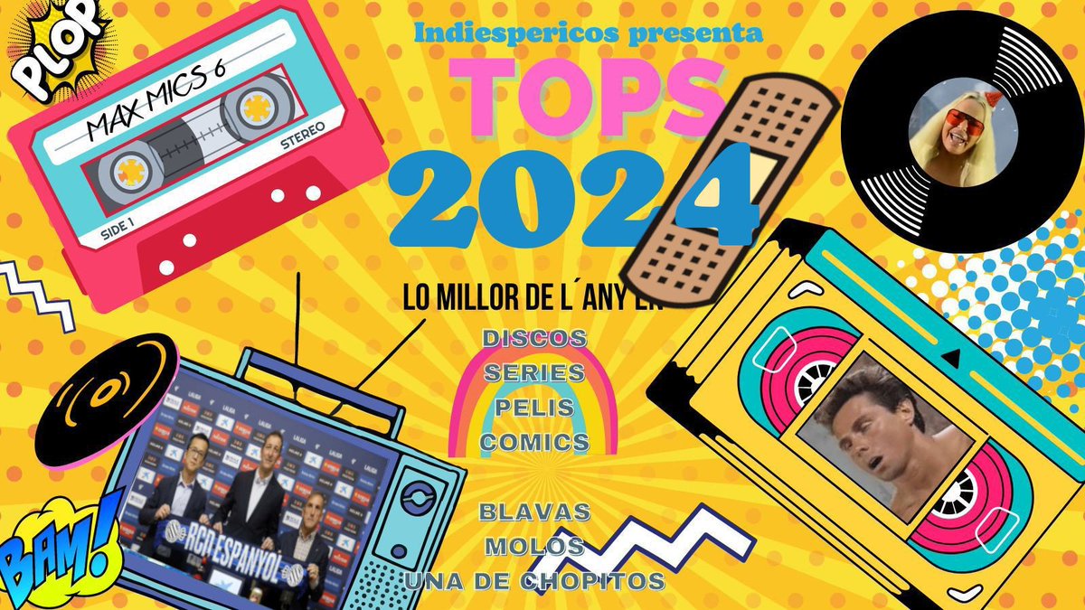 IndiesPericos's tweet photo. Recordeu! Passeu #tops2024 #topalternatius #musica #pelis #series #comic #llibres #dentistas #escultures #rcde https://t.co/KS50WkDXnW