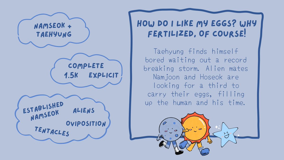 polynamseokfest's tweet image. 🌟 How Do I Like My Eggs? Why Fertilized, Of Course! 🌟

🌠 archiveofourown.org/works/61401922
