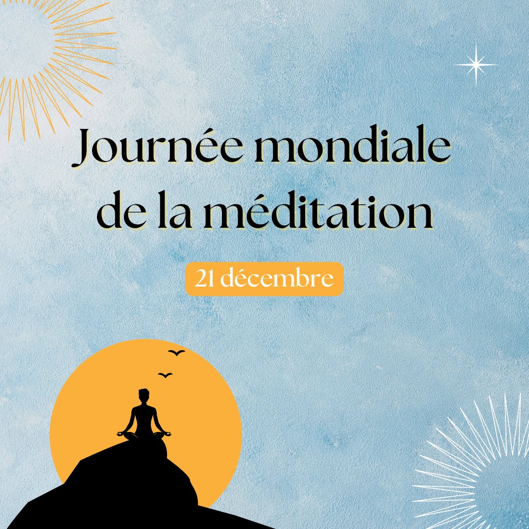 ONU_fr's tweet image. 🧘La méditation peut être un outil puissant pour améliorer notre bien-être.

Pratiquée dans le monde entier, elle favorise également l'empathie, la collaboration &amp;amp; un sentiment de but commun.

Samedi est la toute première Journée mondiale de la méditation. un.org/fr/observances…